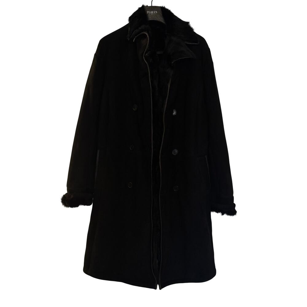 Ports 1961 NWT Black Shearling Coat